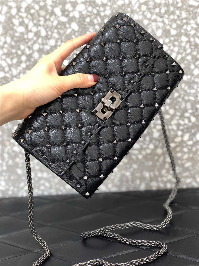 발렌티노 락스터드 체인 숄더백 B0137-1