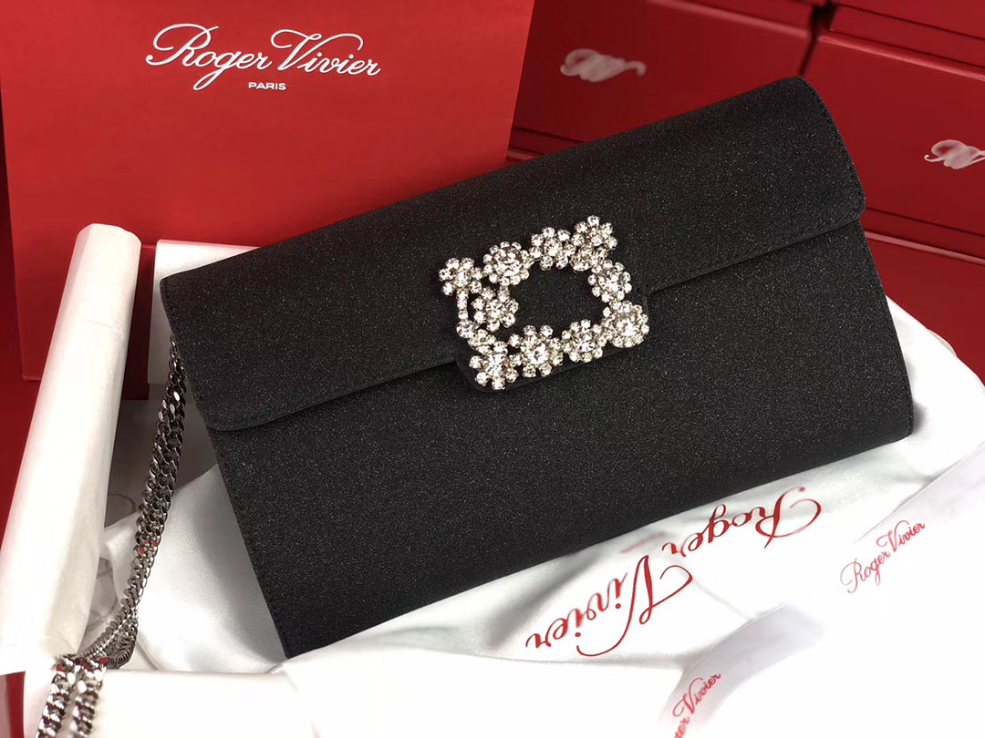 로저비비에 플라워 펄 클러치&숄더 24CM R30440