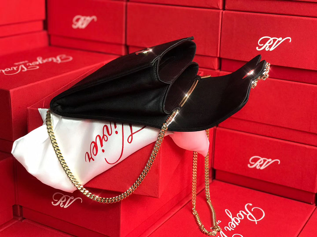 로저비비에 플라워 새틴 클러치&숄더 24CM R30440