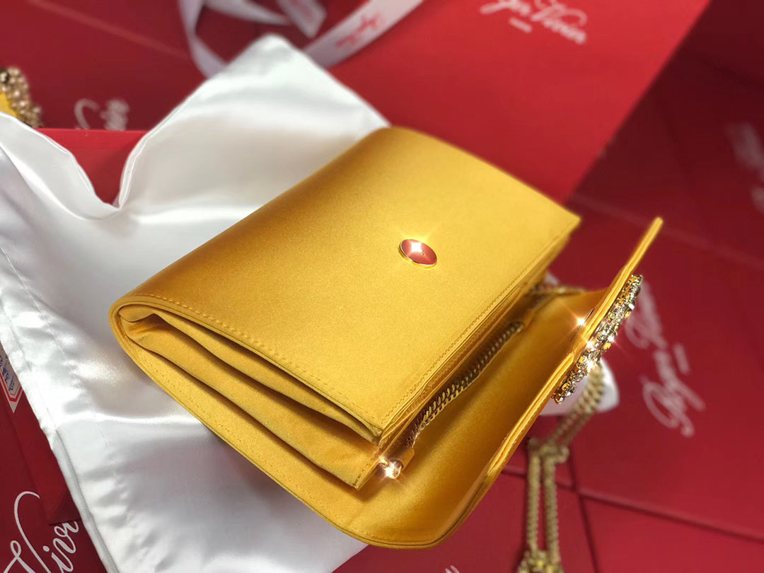 로저비비에 플라워 새틴 클러치&숄더 24CM R30440