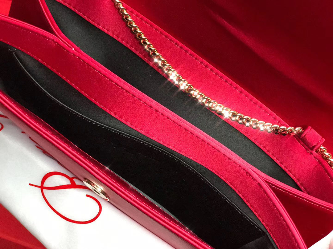 로저비비에 플라워 새틴 클러치&숄더 24CM R30440