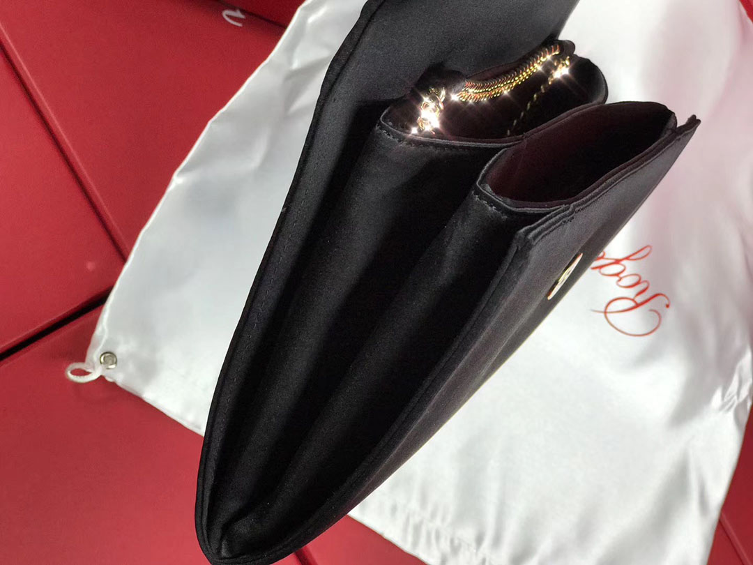 로저비비에 플라워 새틴 클러치&숄더 24CM R30440