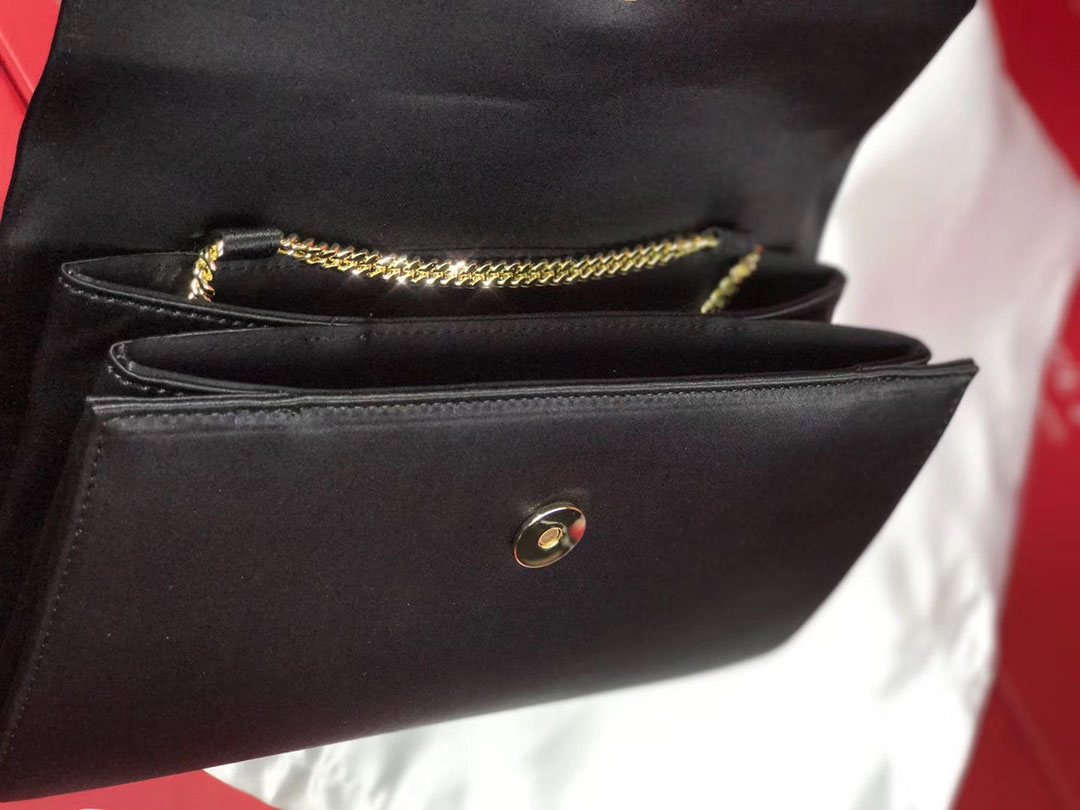 로저비비에 플라워 새틴 클러치&숄더 24CM R30440