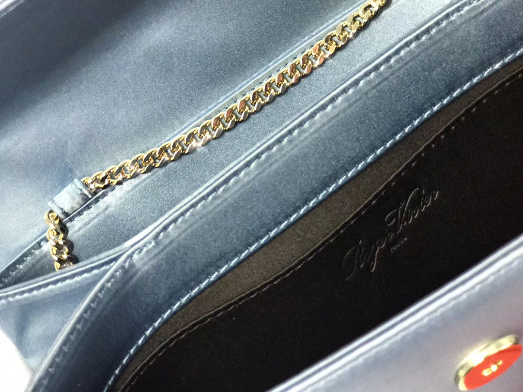 로저비비에 플라워 새틴 클러치&숄더 24CM R30599