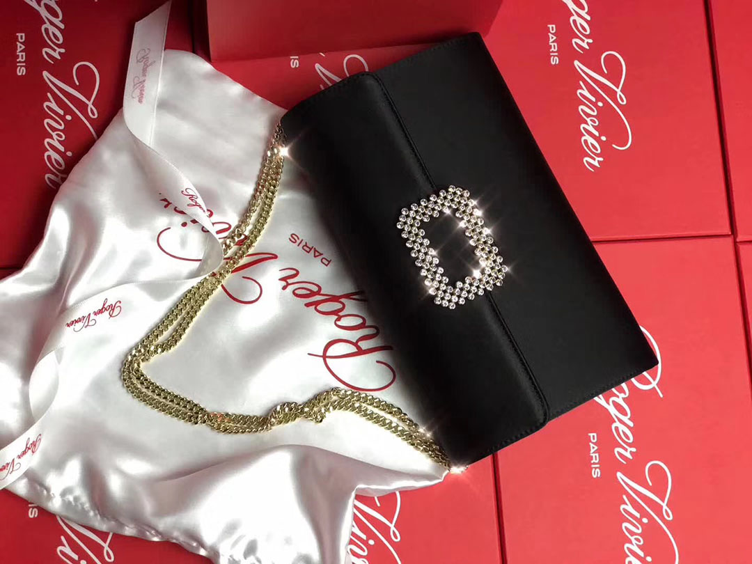 로저비비에 실크 소프트 클러치 체인숄더 24CM R50025