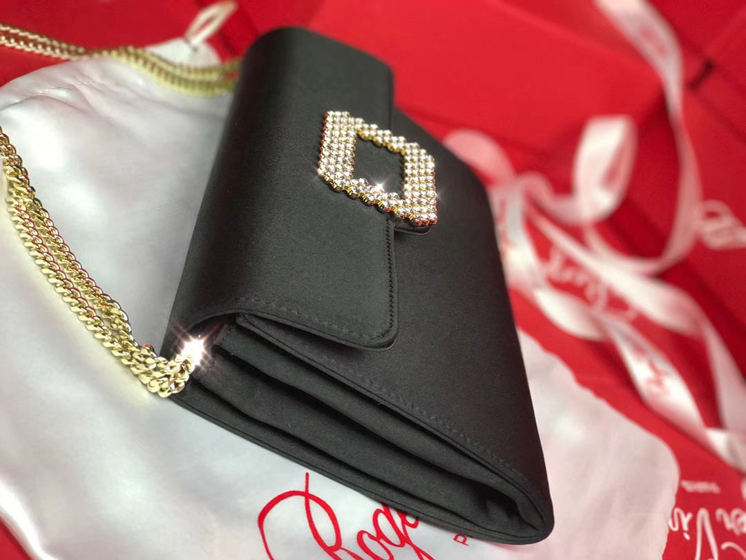 로저비비에 실크 소프트 클러치 체인숄더 24CM R50025