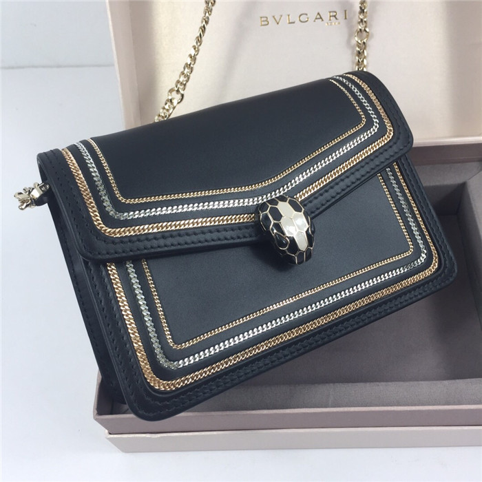 불가리 세르펜티 다이아몬드 블라스트 미니 체인 숄더백 BV28655-1 신상
