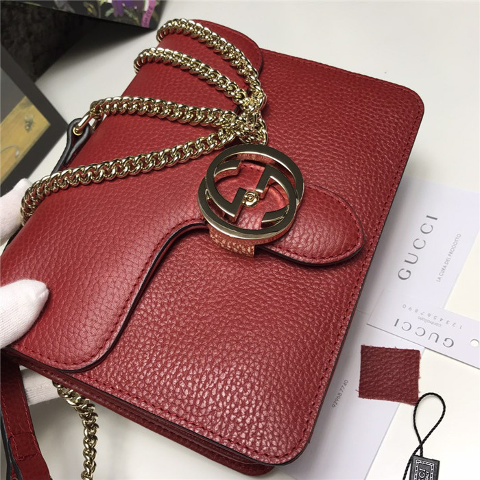 Gucci 구찌 GG 인터로킹 아이콘 체인 크로스 숄더백 510304 2020/신상