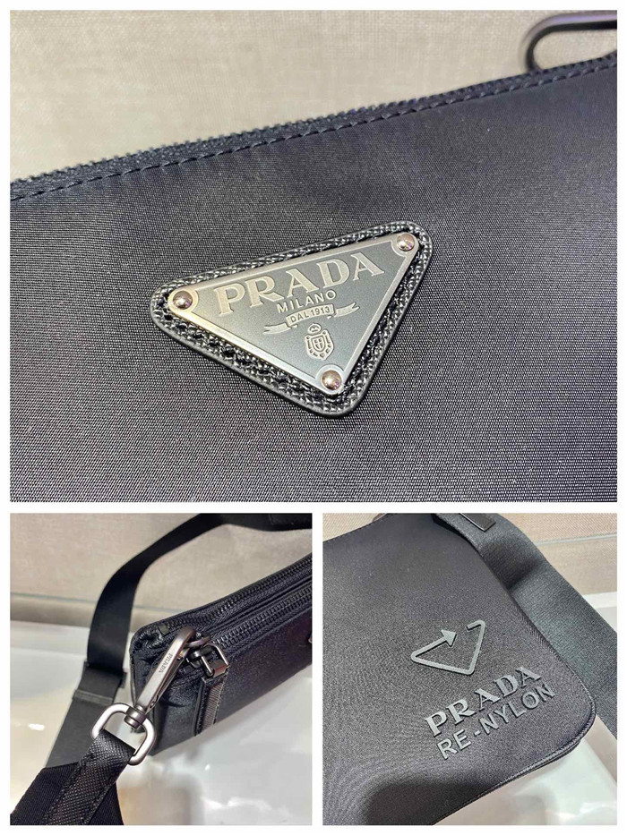 PRADA 프라다 리나일론 사피아노 & 가죽 숄더백 2VH120 신상