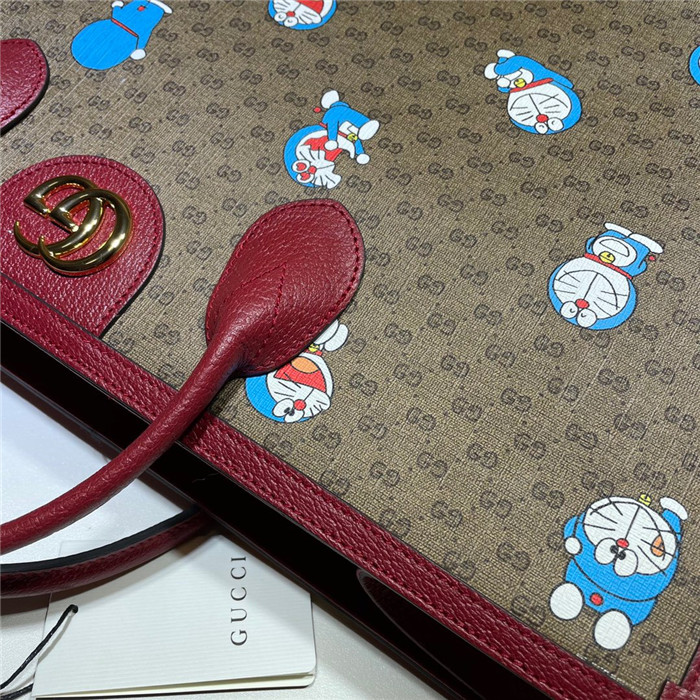 Louis Vuitton 구찌 도라에몽 프린트 라지 토드백 653952