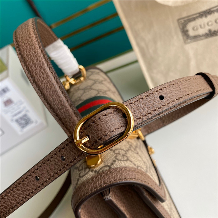  GUCCI 구찌 오피디아 GG 슈프림 웹 탑핸드백