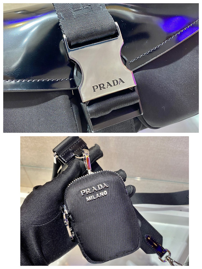 Prada 프라다 래더 브러시드 메신저백 1BD295 2021/신상