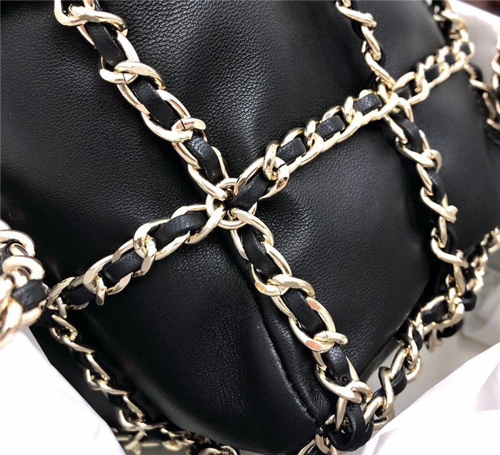 CHANEL 샤넬 램스킨 드로스트링 백 AS231