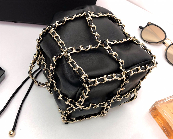 CHANEL 샤넬 램스킨 드로스트링 백 AS231