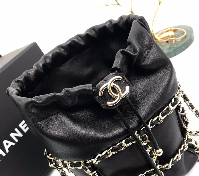CHANEL 샤넬 램스킨 드로스트링 백 AS231