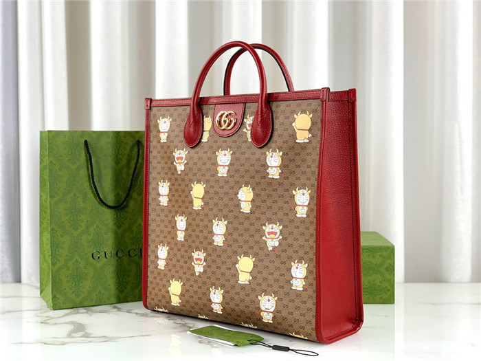 GUCCI 구찌X도라에몽 토트백 미듐 654345