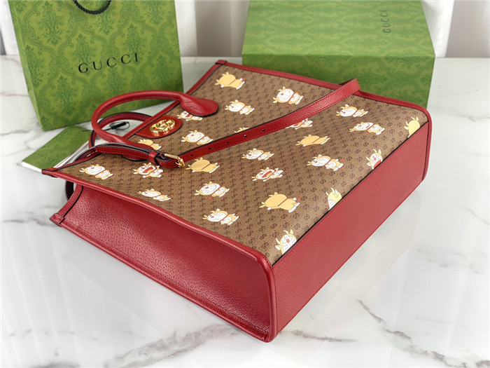 GUCCI 구찌X도라에몽 토트백 미듐 654345