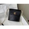 CHANEL 샤넬 카프스킨 퀼팅 스트랩 스몰 호보백 AS2503