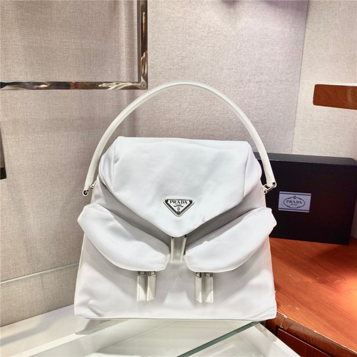 PRADA 프라다 시그노가죽 트리밍 나일론 토트백 1BC16