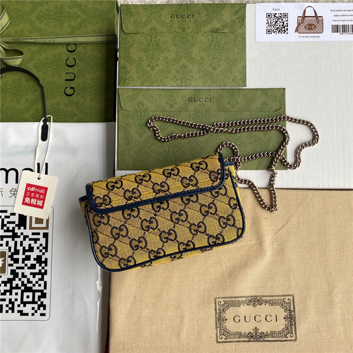 GUCCI 구찌 GG마몬트 마틀라세 수퍼미니 476433