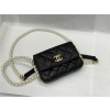 CHANEL 샤넬 진주 스트랩 미니 플랩 카드 홀더백 A81085