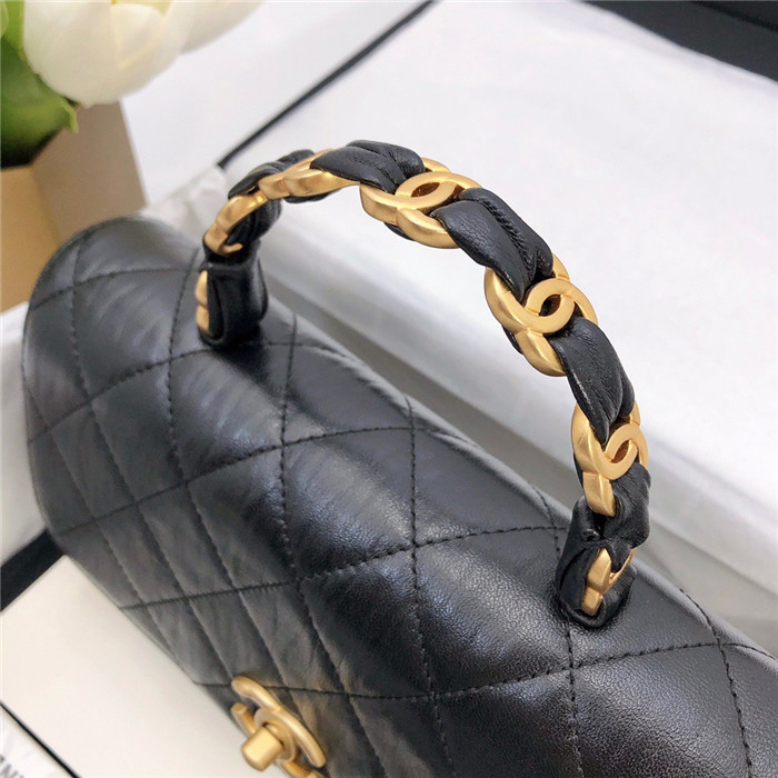 CHANEL 샤넬 탑핸들 미듐 플랩백 AS2478