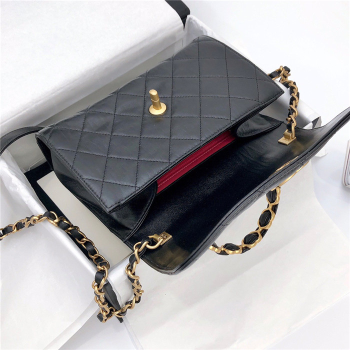 CHANEL 샤넬 탑핸들 미듐 플랩백 AS2478
