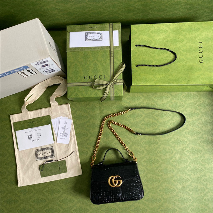 GUCCI 구찌 GG 마몽 미니 숄더백