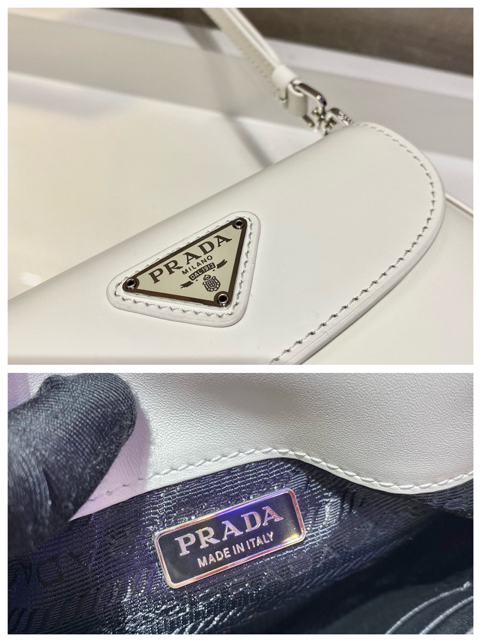 PRADA 프라다 미니 클레오 브러시드 가죽 숄더백 1BH188