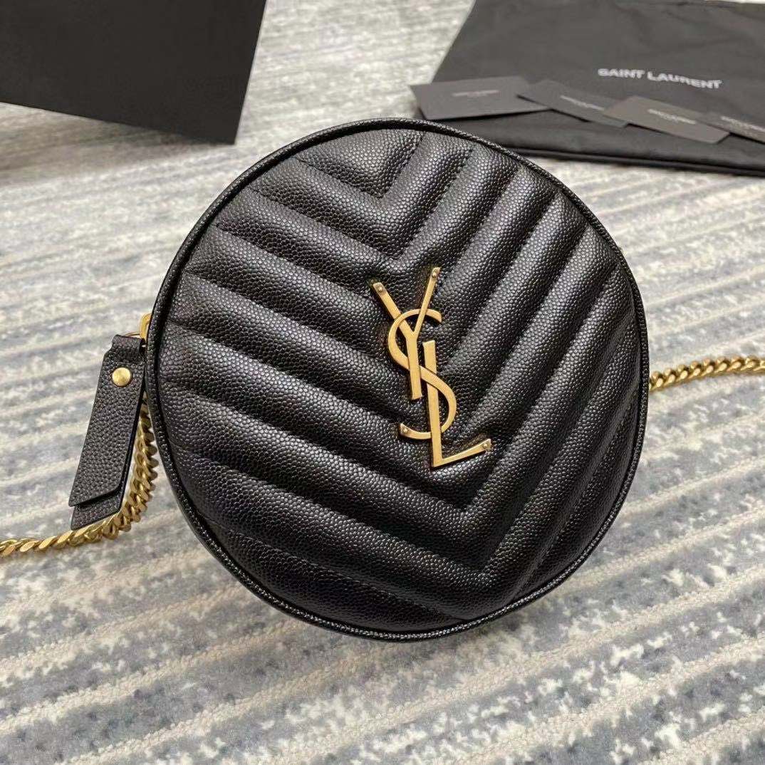 Saint Laurent 생로랑 모노그램 라운드 탬버린백 1GF07