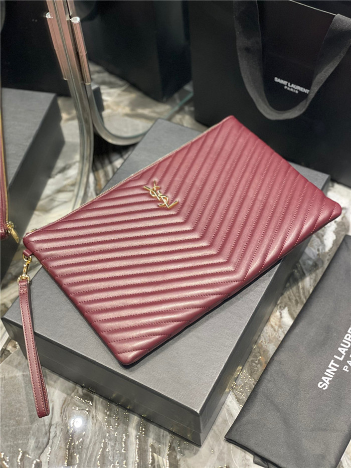 Saint Laurent   생로랑 클러치 금장 라지