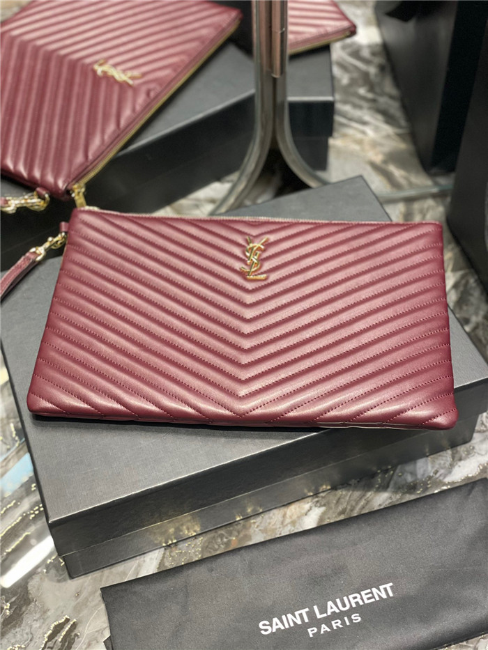 Saint Laurent   생로랑 클러치 금장 라지