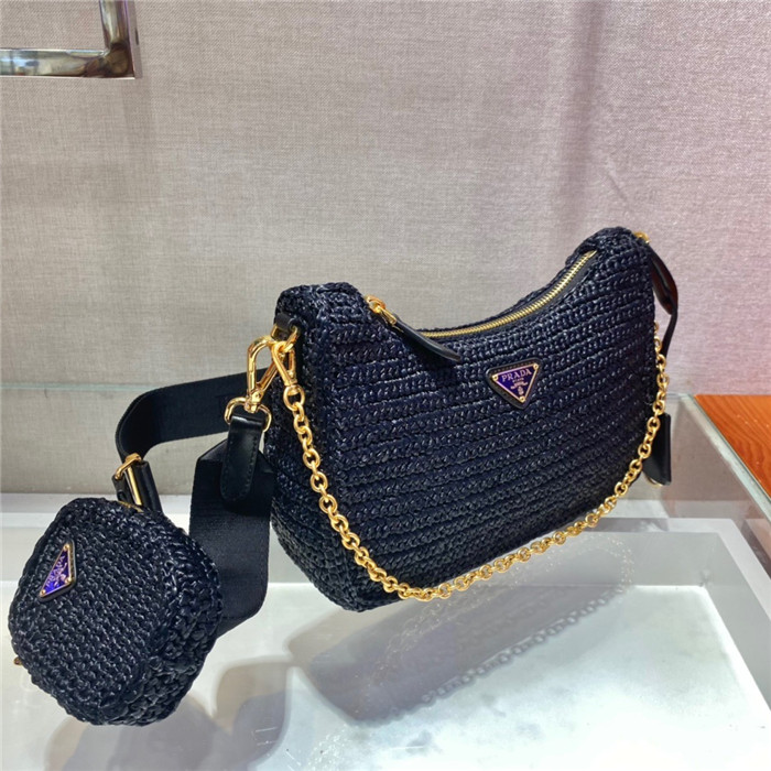 PRADA 프라다 테수토 체인 스트랩 호보백 1BH204