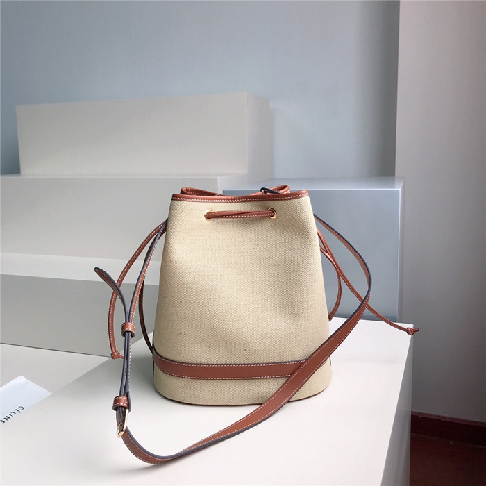 Celine 셀린느 슈 마린 트리오페 캔버스 버킷백 C84330