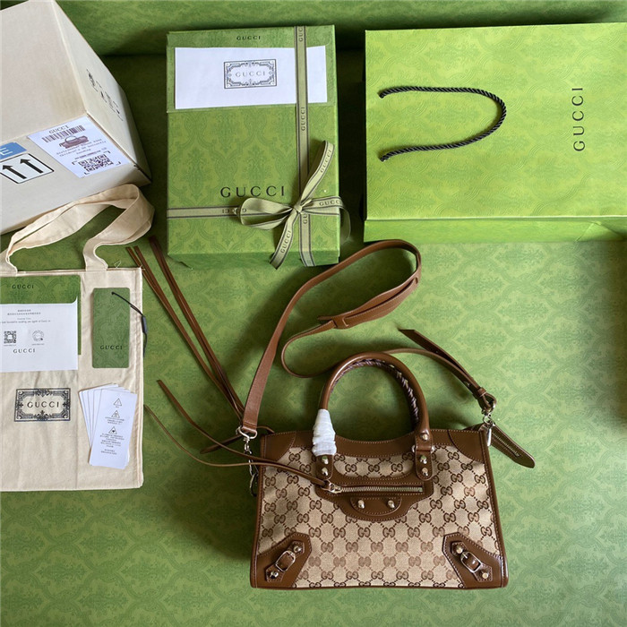 GUCCi   구찌&발렌시아가 콜라보 자이언트 시티백  658597