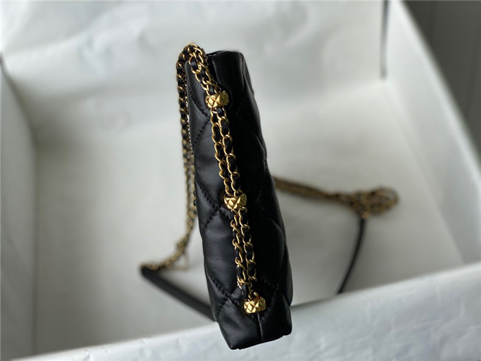 CHANEL 샤넬 램스킨 퀼팅 체인 호보백 AS2666