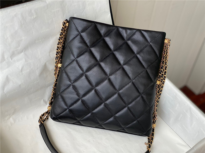 CHANEL 샤넬 램스킨 퀼팅 체인 호보백 AS2564