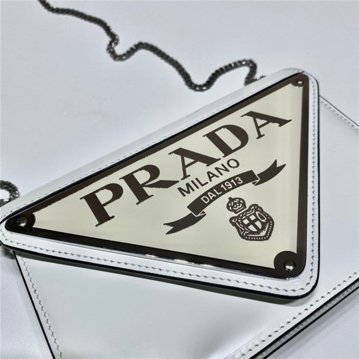 PRADA 프라다 맥시 트라이앵글 로고 체인 숄더백 1BH189