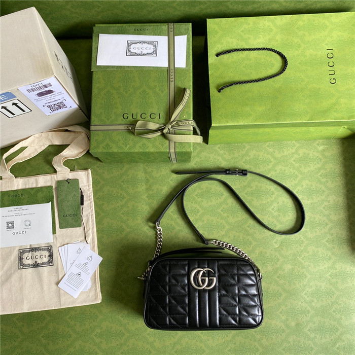GUCCi 구찌 GG 마몬트 마틀라세 스몰 숄더백 447632