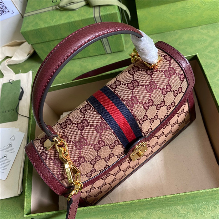 GUCCi  구찌 오피디아 GG 슈프림 웹 탑핸드백 651055