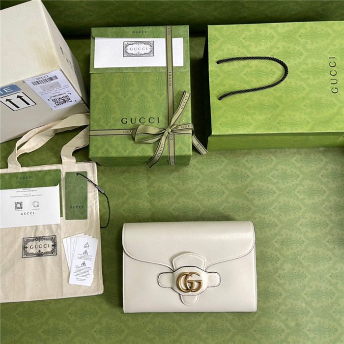 GUCCI  구찌 더블 G 디테일 플랩 클러치백 648935