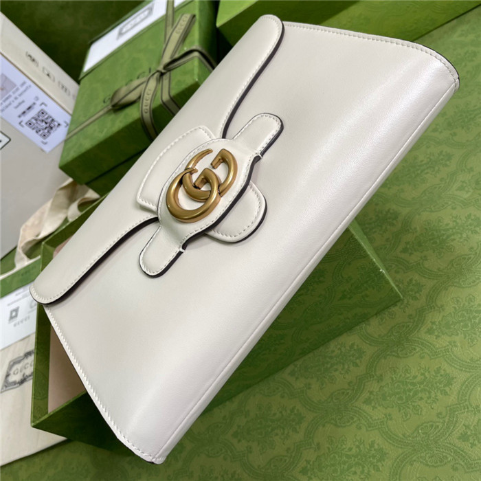 GUCCI  구찌 더블 G 디테일 플랩 클러치백 648935