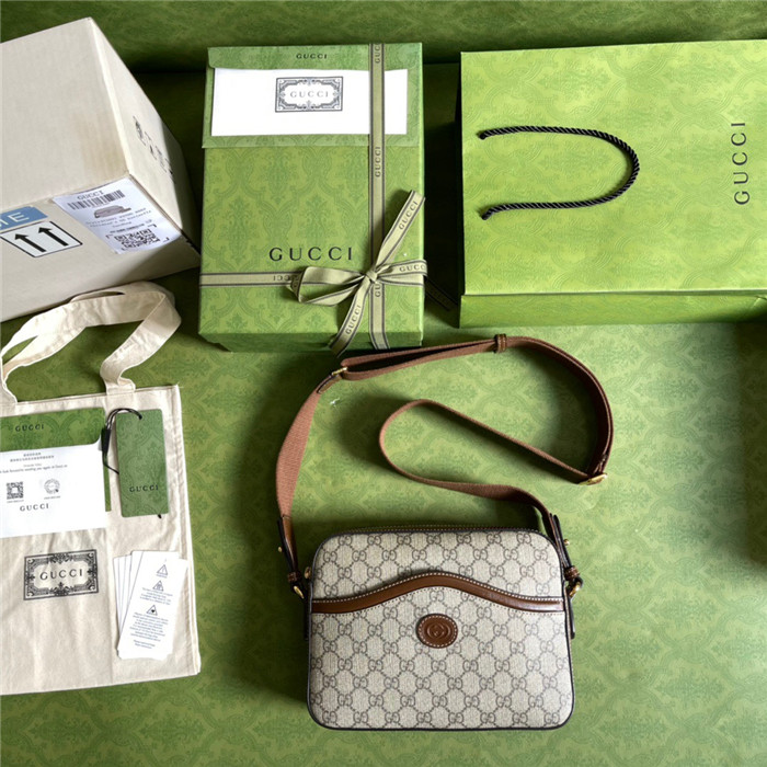 GUCCI   구찌 인터로킹 G 디테일 메신저백 675891