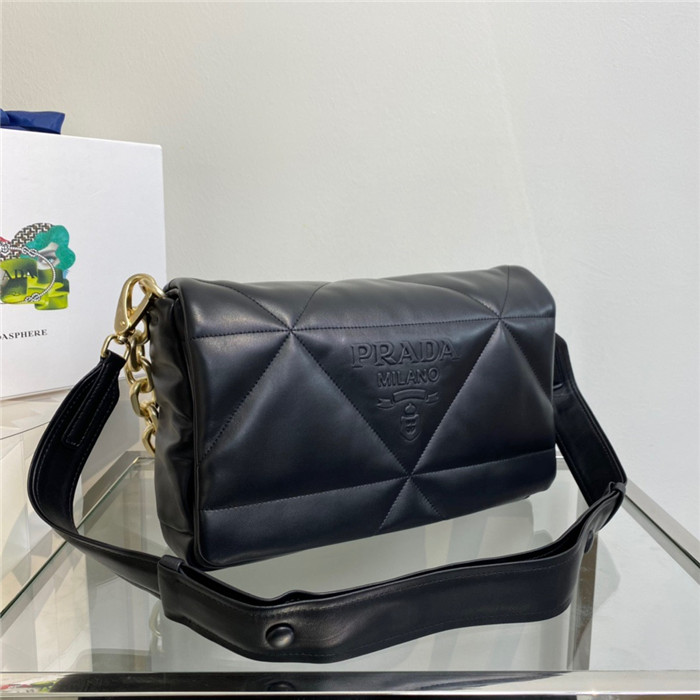 PRADA 프라다 패치워크 트라이앵글 로고 숄더백 1BD306