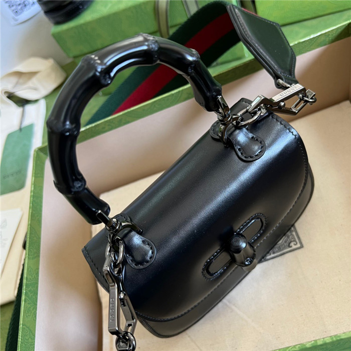 GUCCI 구찌 점보 GG 뱀부 미니 핸드백 686864