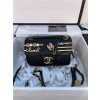 CHANEL 샤넬 램스킨 이미테이션펄 스트라스 스몰 플랩백 AS2978