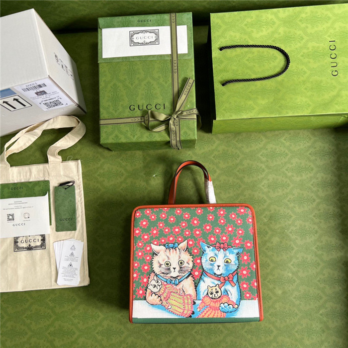 GUCCI  구찌 수프림 프린트 토트백 605614