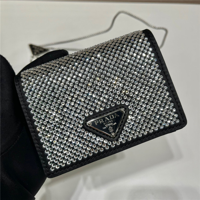 PRADA 프라다 로고 크리스탈 1MR024