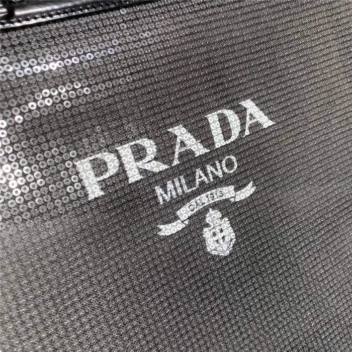 PRADA 프라다 라지 스팽글 메쉬 카바스백 1BG416