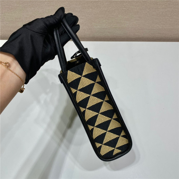 PRADA 프라다 심볼 자카드 패브릭 마이크로백 1BA355